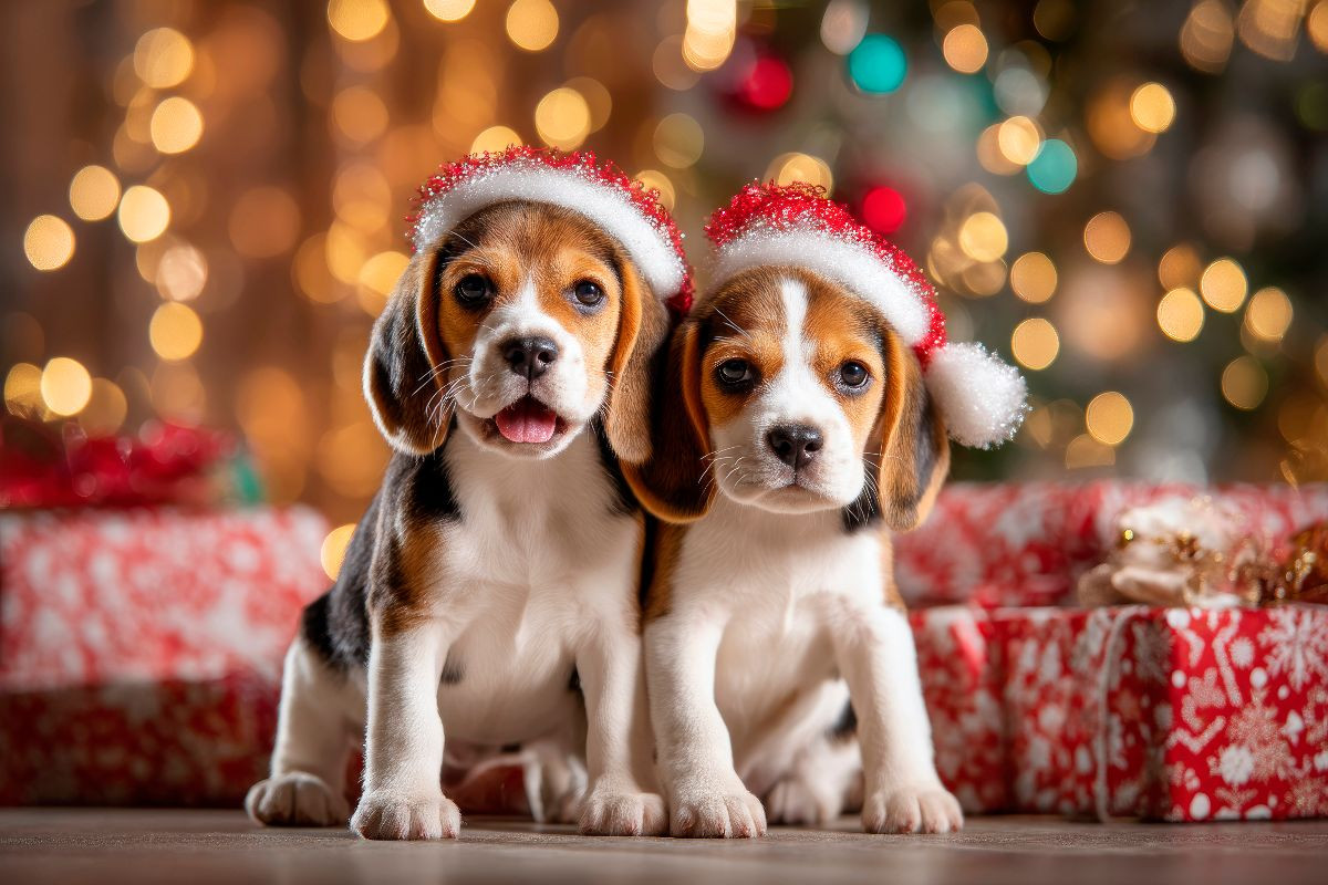 Beagles - Weihnachtsglück auf vier Pfoten