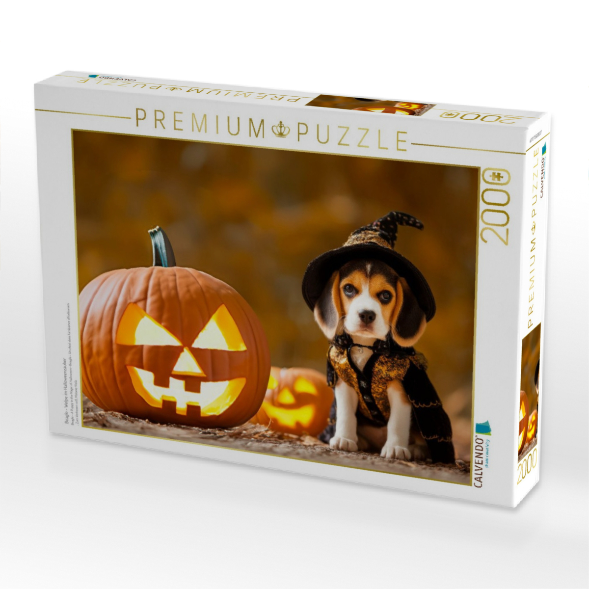Beagle - Welpe im Halloweenzauber