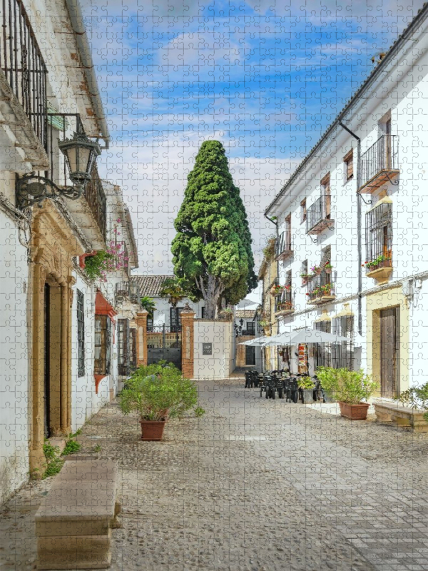 Eine ruhige Seitengasse in Ronda.