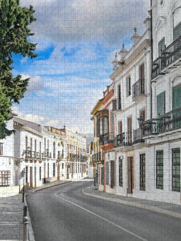 Die Hauptstraße durch die Stadt Ronda.