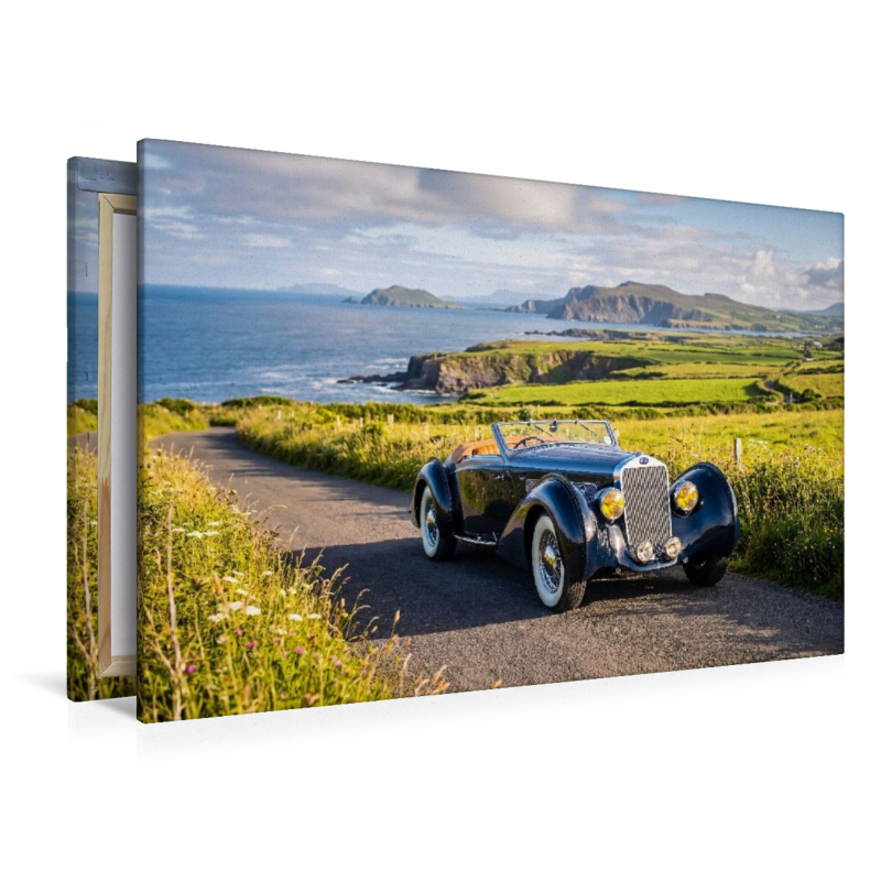 Delage D8-120 Cabriolet (Frankreich, 1937-39) an der Küstenstrasse Ring of Kerry in Irland