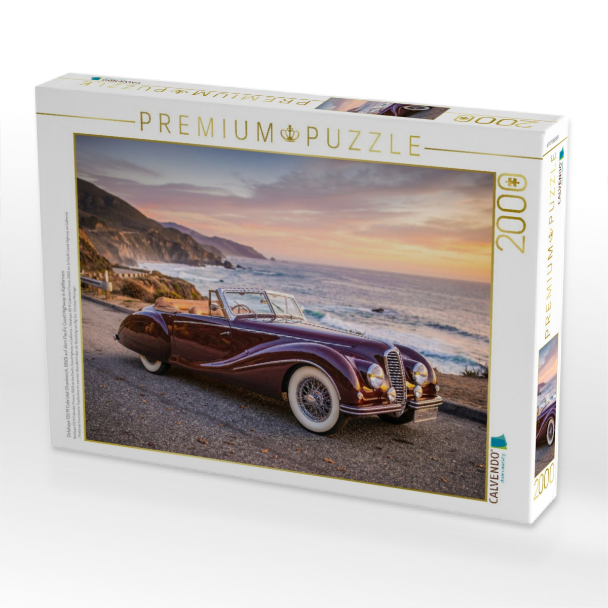 Delahaye 135 M Cabriolet (Frankreich, 1950) auf dem Pacific Coast Highway in Kalifornien