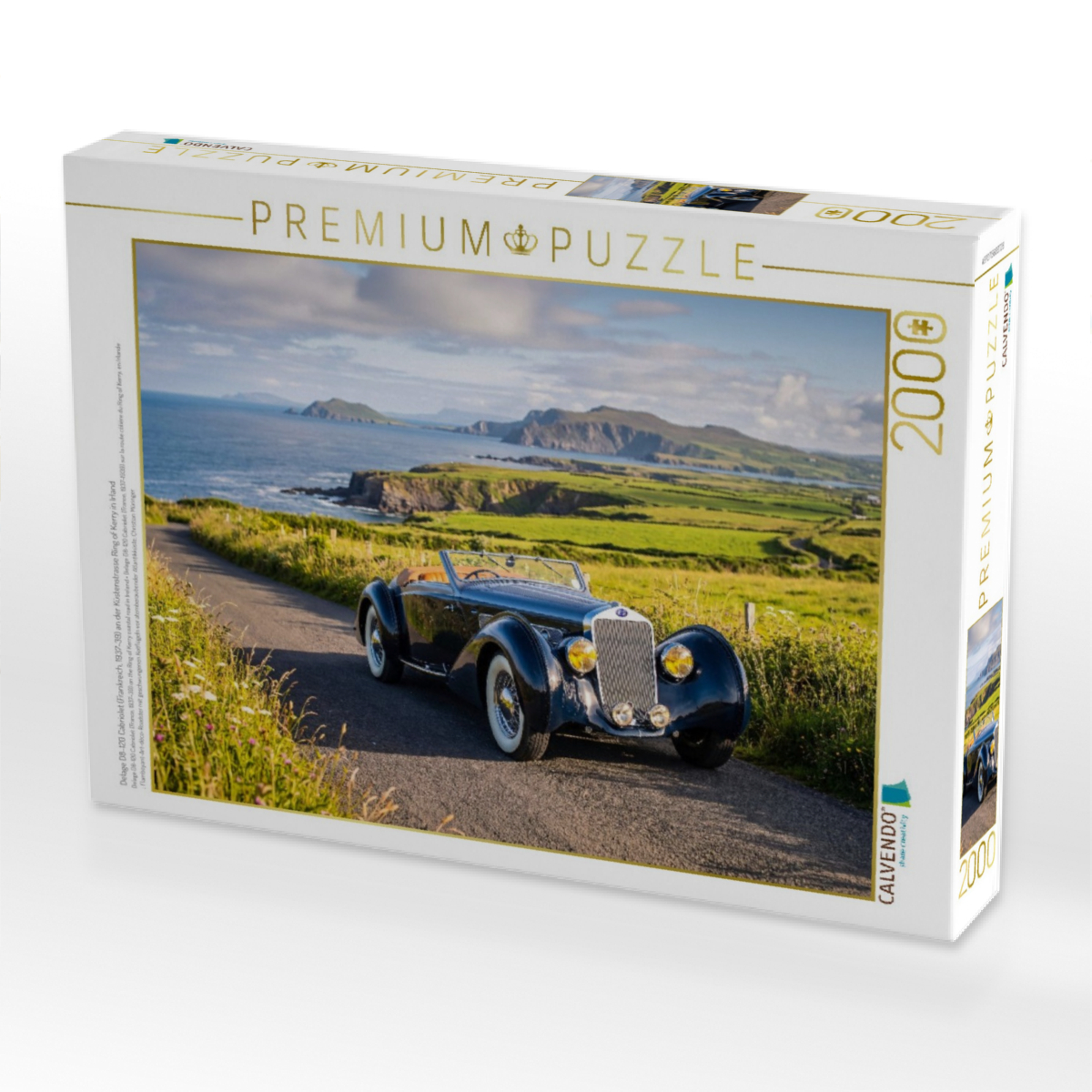 Delage D8-120 Cabriolet (Frankreich, 1937-39) an der Küstenstrasse Ring of Kerry in Irland