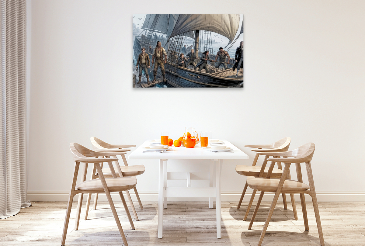 Die Pequod verlässt Nantucket mit Ahab