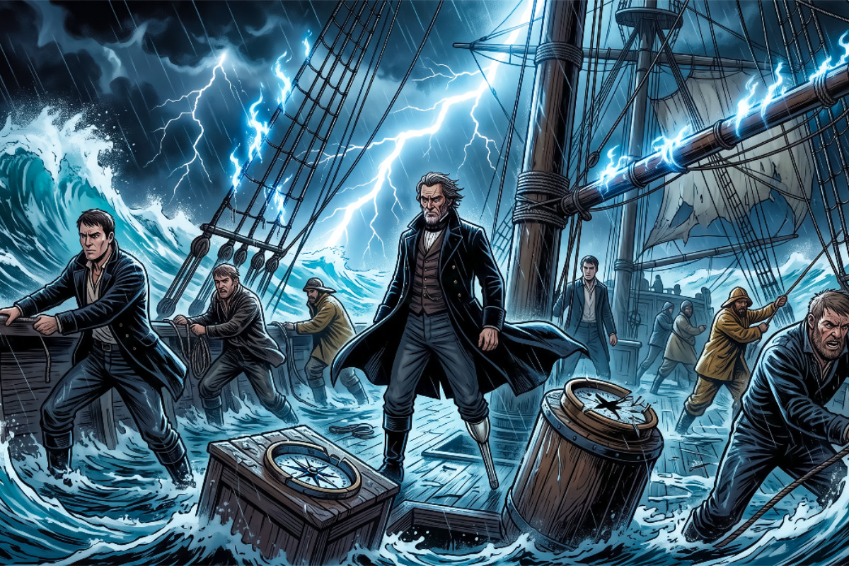 Der Sturm bringt Ahabs Reise ins Wanken