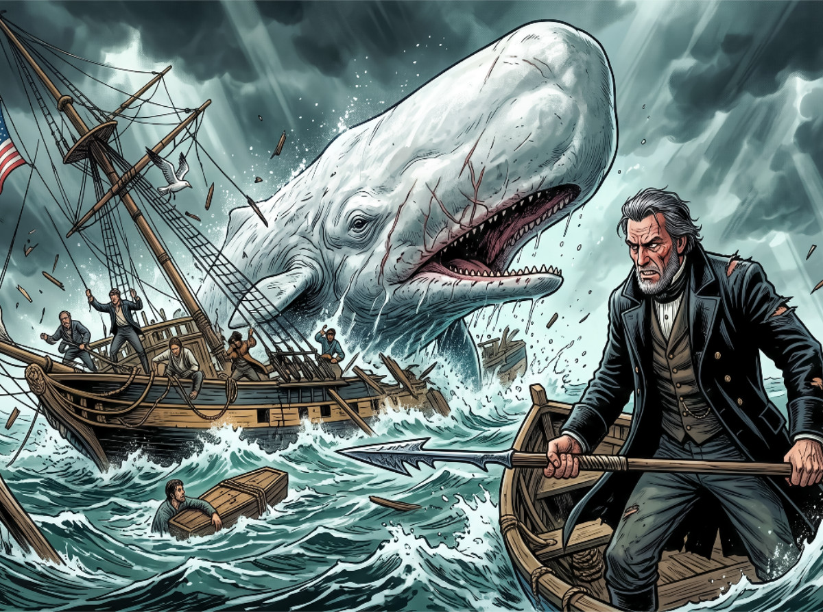 Moby Dick versenkt die Pequod endgültig