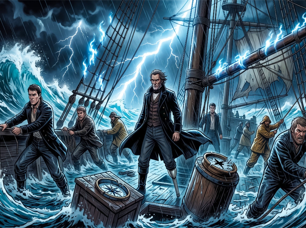 Der Sturm bringt Ahabs Reise ins Wanken
