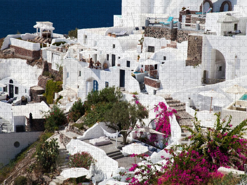 Hotelanlage in Oia,Santorini,Griechenland