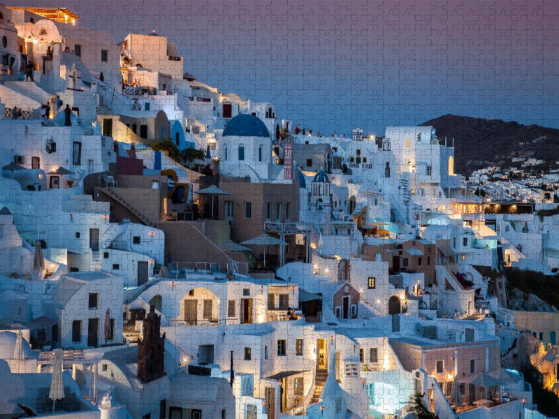 Abendstimmung in Imerovilgi, Santorini,Griechenland