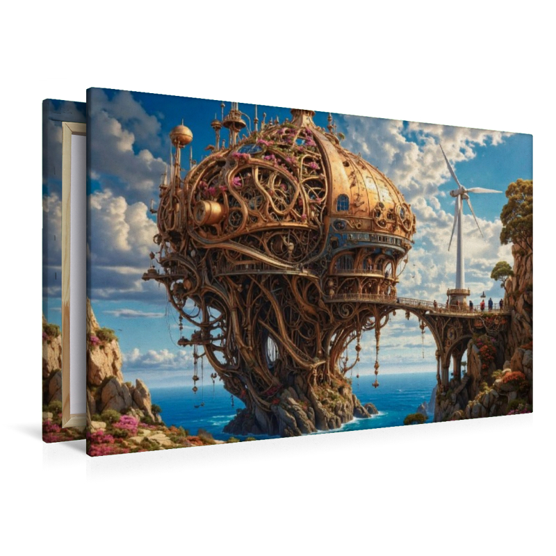 Steampunk-Symbiose: Die Stadt im Herzen eines Riesenpilzes
