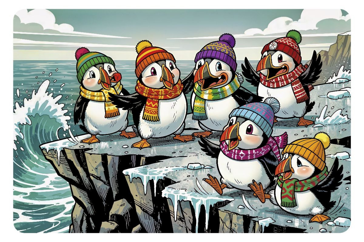 Der Puffin zeigt dir die bunte Seite der Welt.