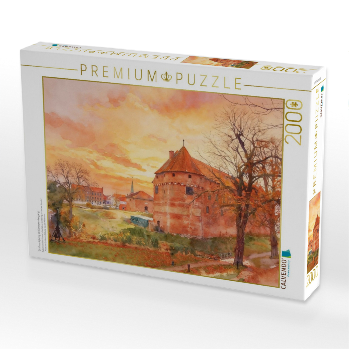 Schloss Nyborg im Sonnenuntergang