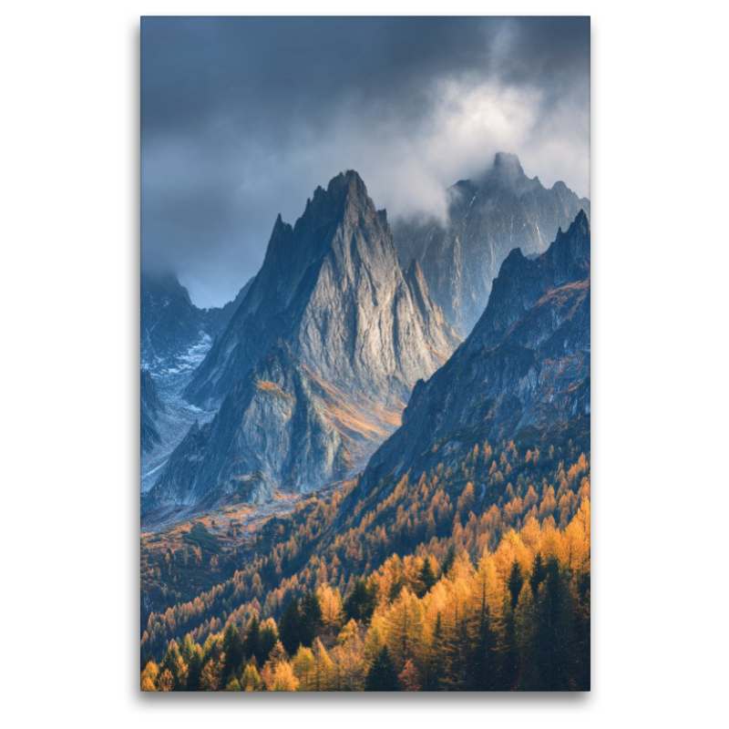 Goldenes Licht segnet die Erde der Berge