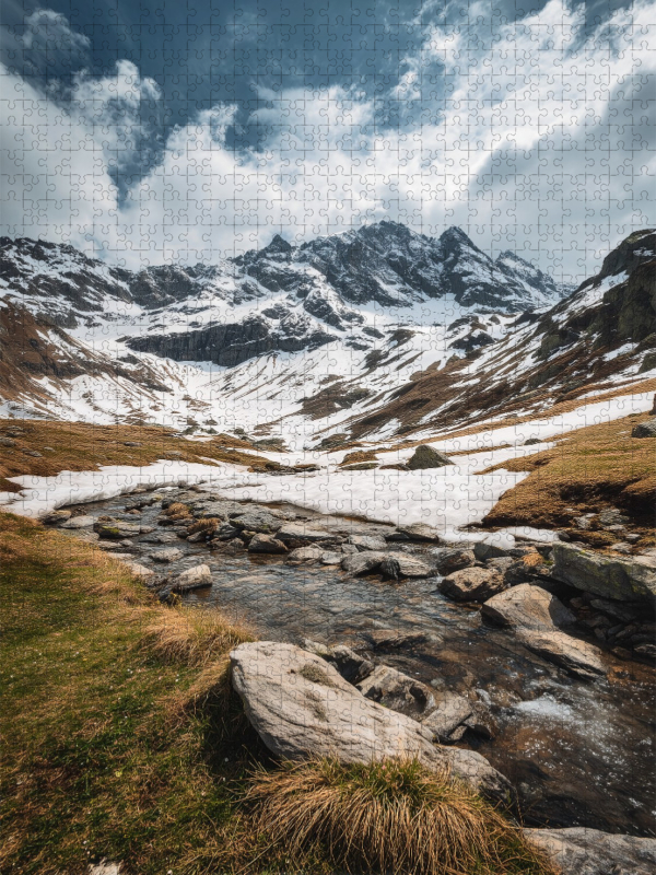 Zwischen Wasser und Schnee offenbart sich das Gleichgewicht der Welt