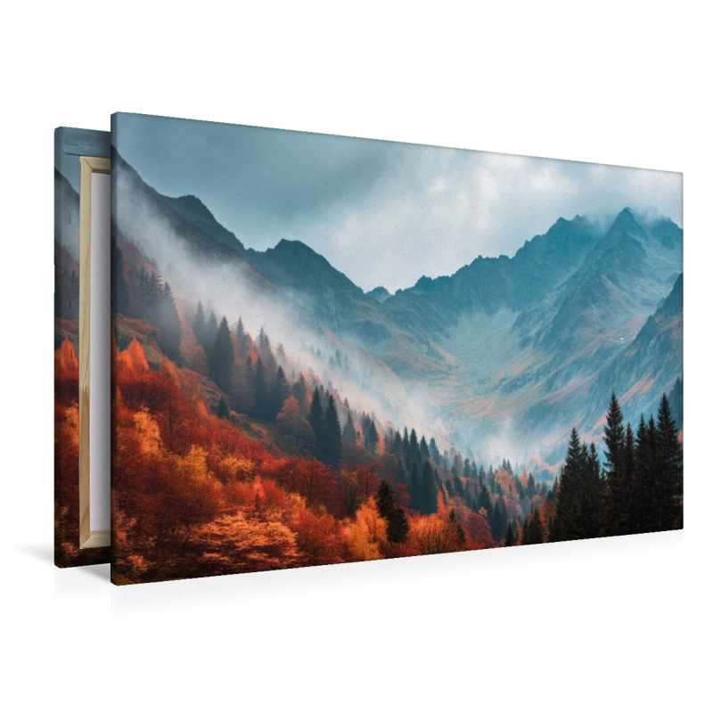 Nebel küsst die Berge und erschafft ein Reich der Legenden