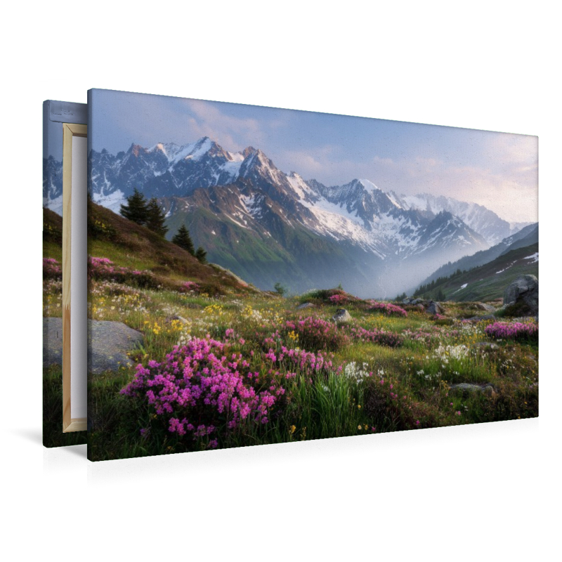 Mit duftenden Blumenwiesen und schneebedeckter Gipfel begint der Sommer