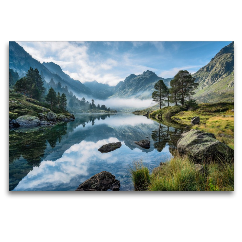 Stille Wasser tragen das Antlitz der Berge