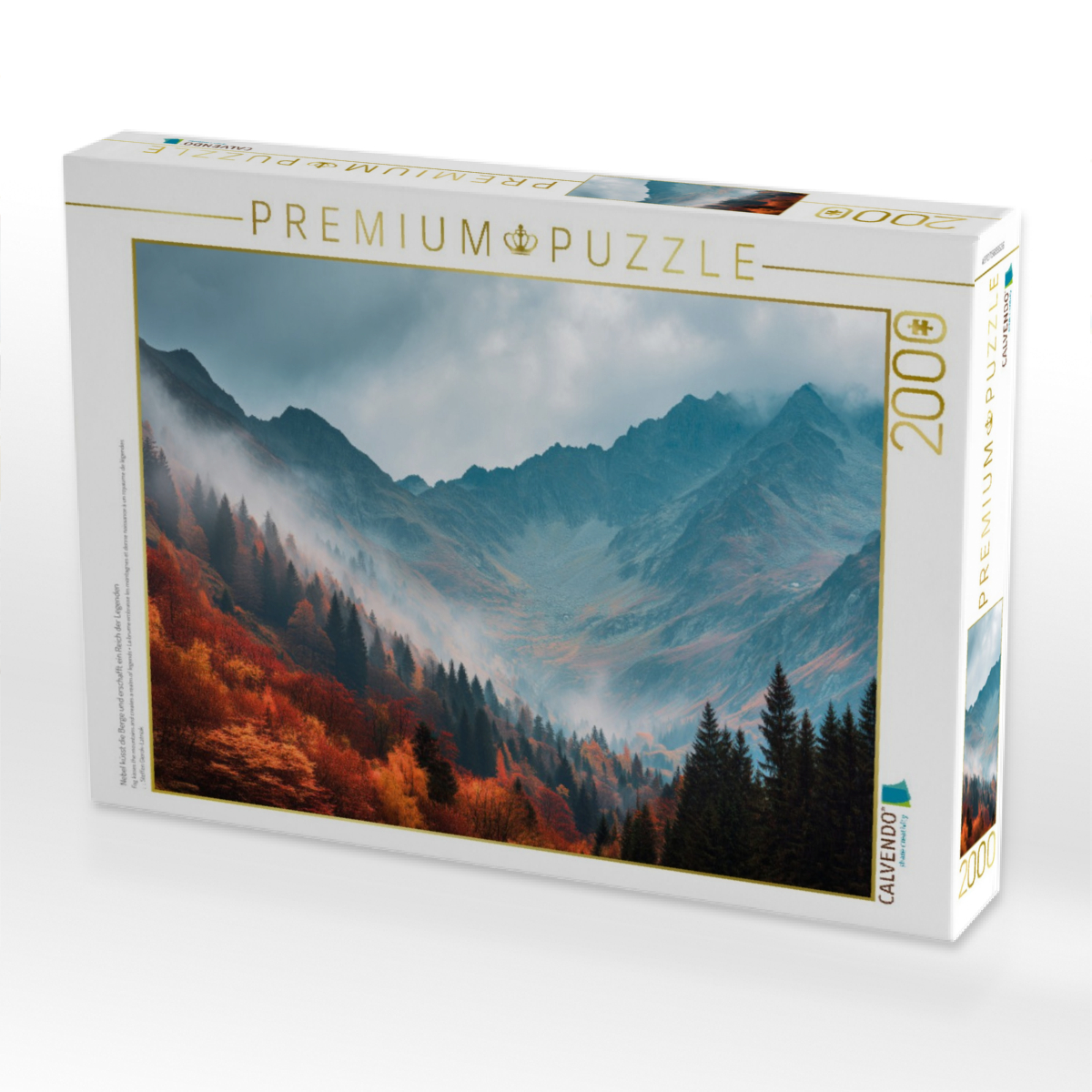 Nebel küsst die Berge und erschafft ein Reich der Legenden