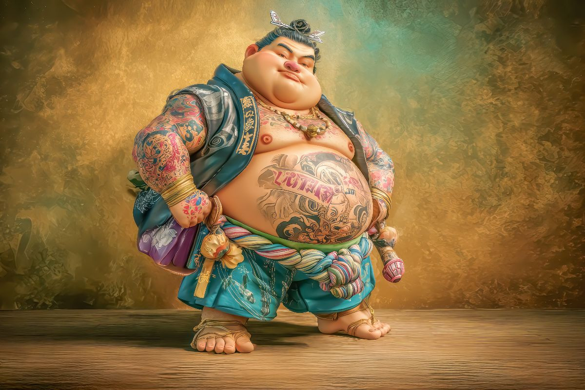 Sumoringer Karikaturen