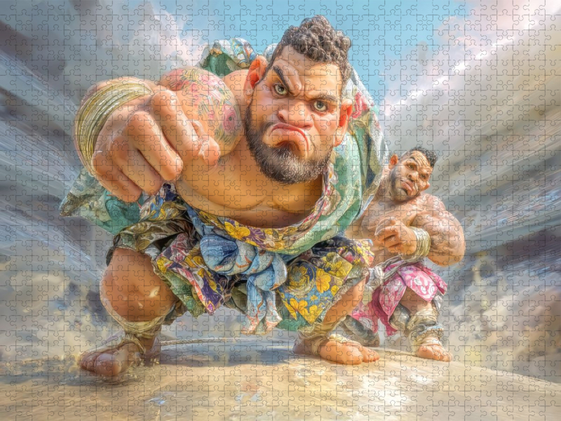 Sumoringer Karikaturen