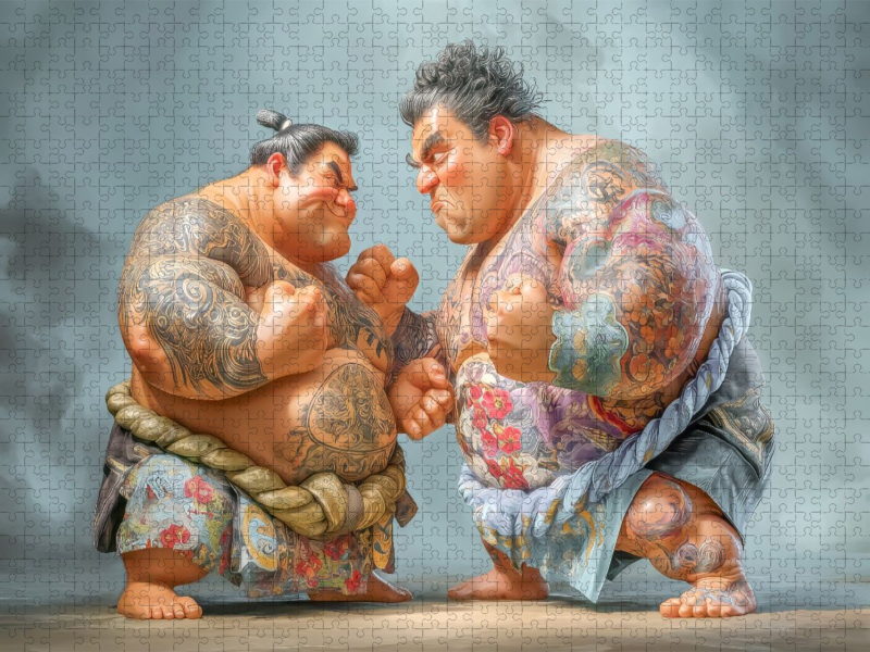 Sumoringer Karikaturen