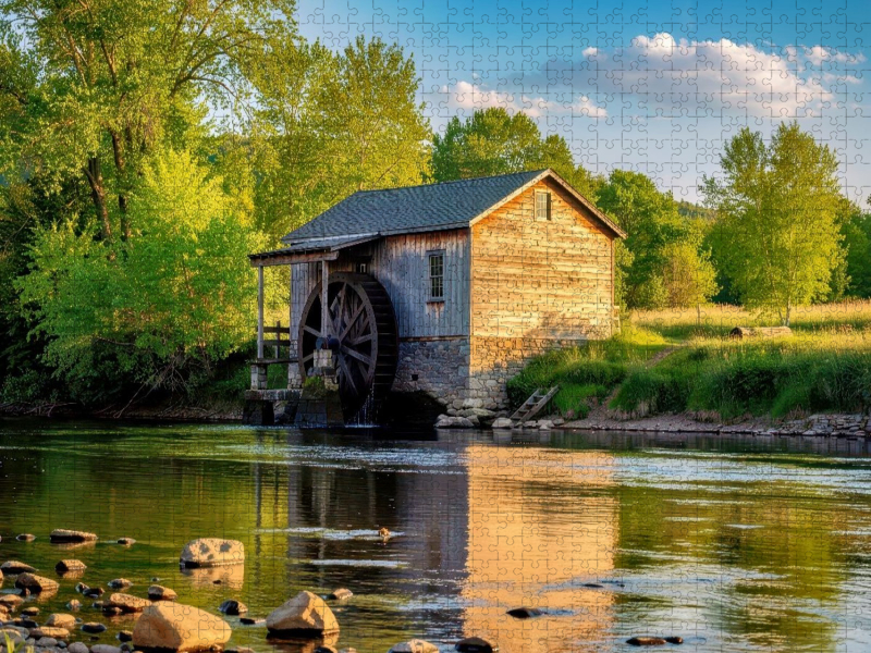 Ein Motiv aus dem Kalender Natur und Wassermühlen