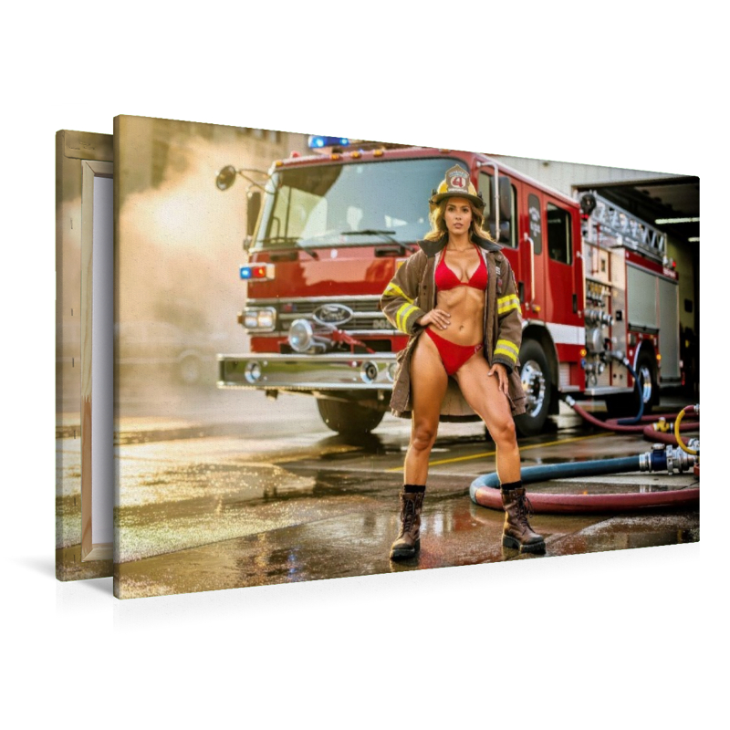 Ein Motiv aus dem Kalender Sexy Feuerwehrfrauen und Männer