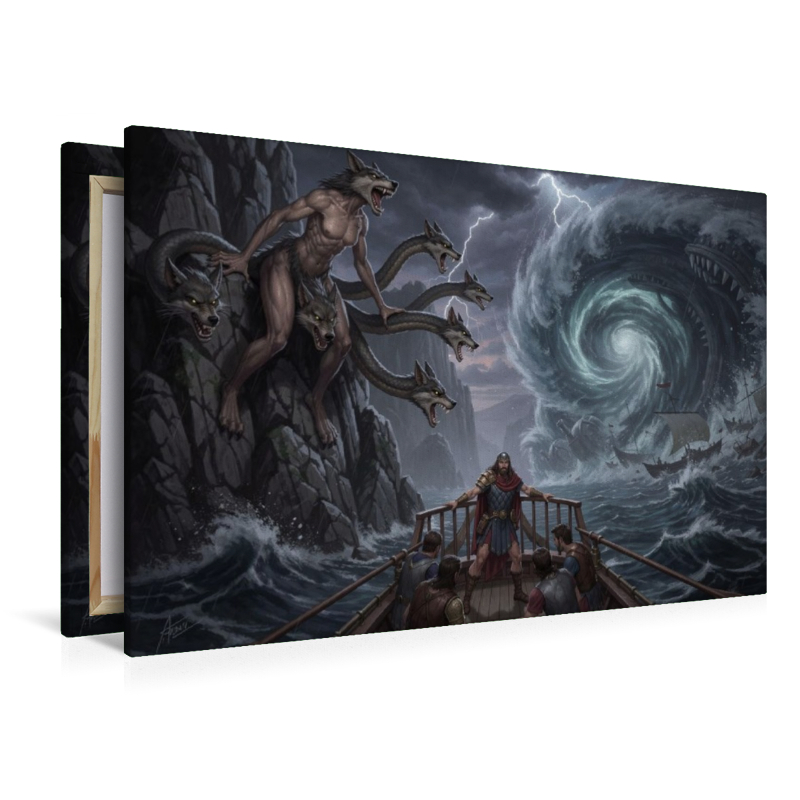 Odysseus Zwischen Skylla und Charybdis