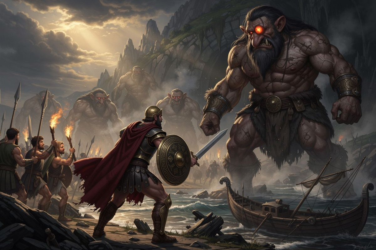 Odysseus bei den Kyklopen