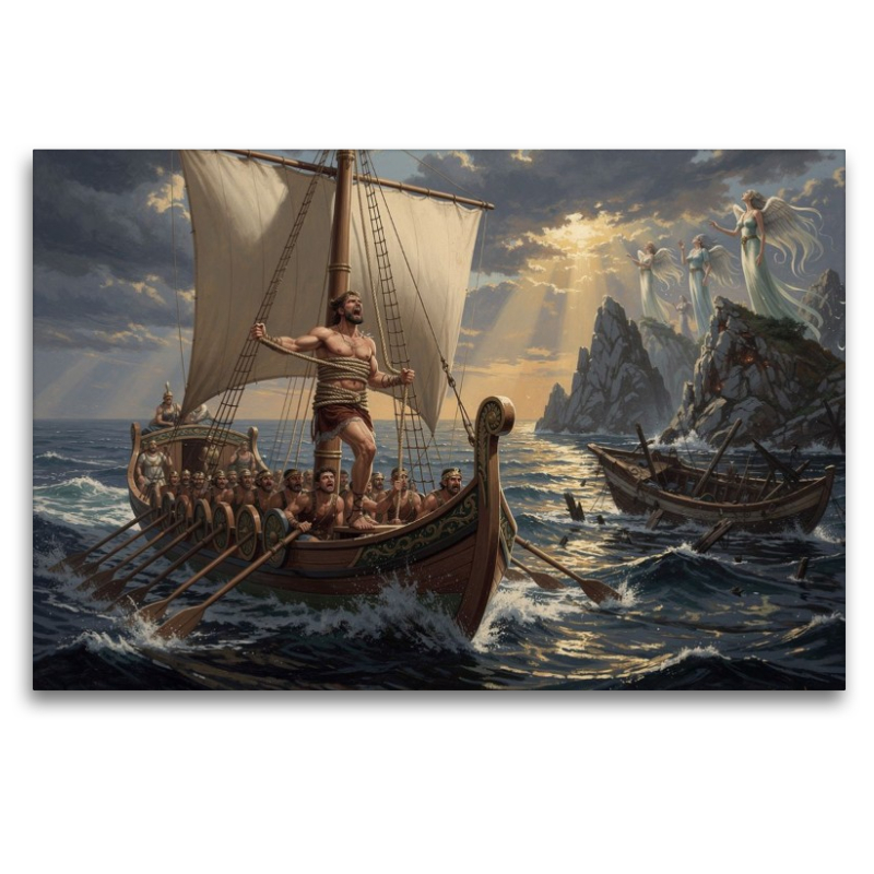 Odysseus widersteht den Sirenen