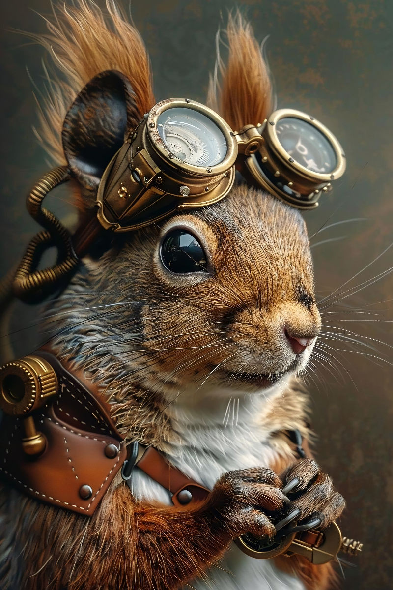 Ein Motiv aus dem Kalender 'Steampunk Fauna'