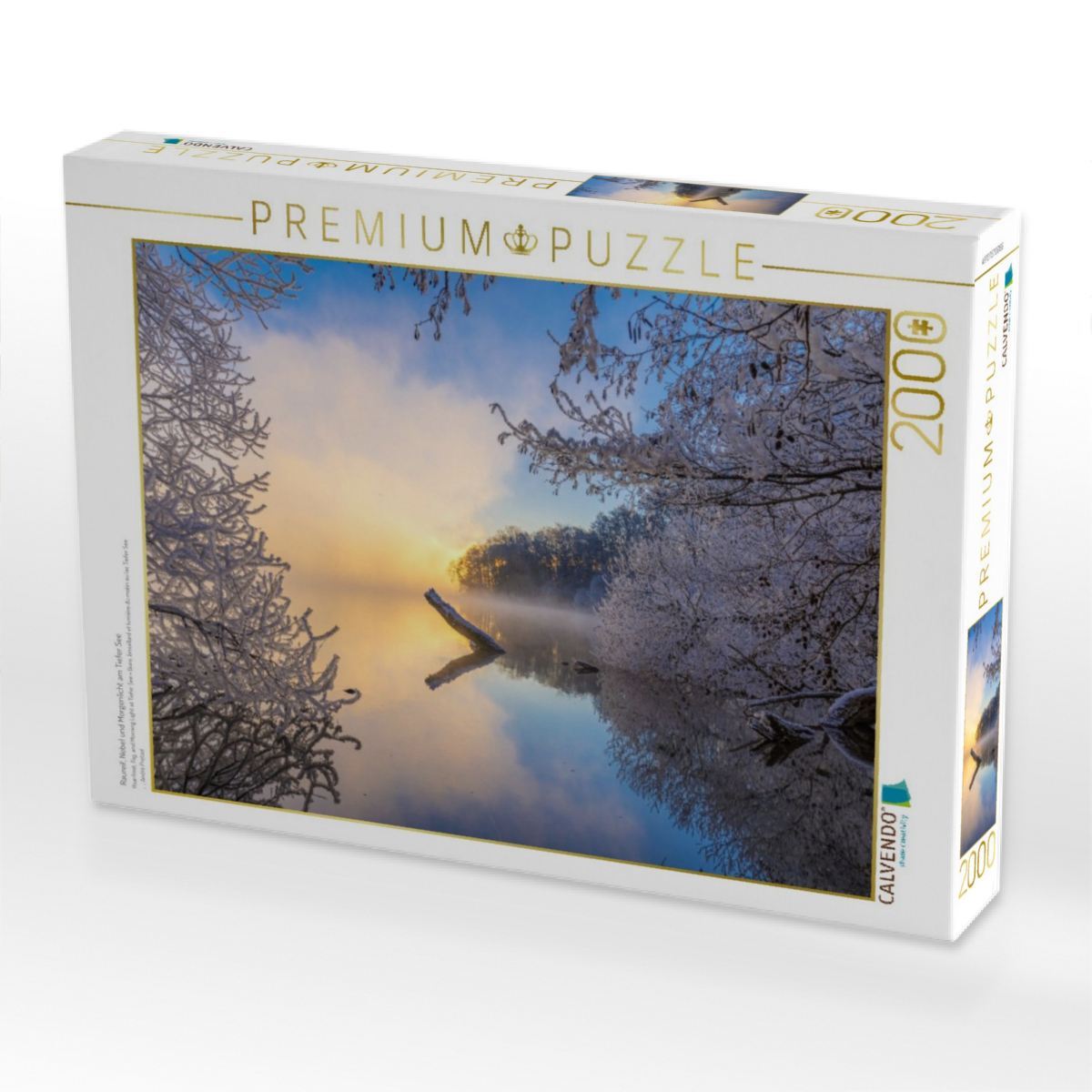 Raureif, Nebel und Morgenlicht am Tiefer See