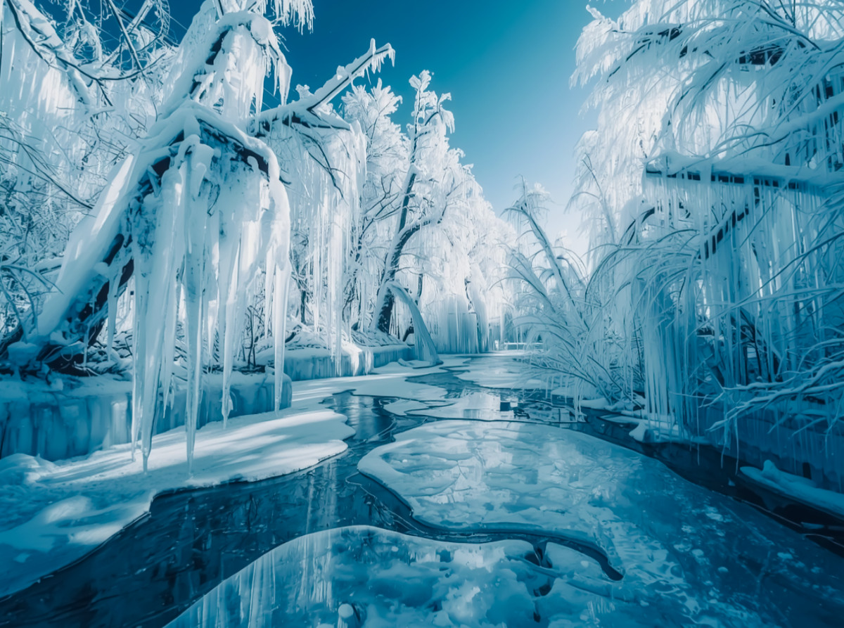Gefrorene Welt – Eissturm und Kälte