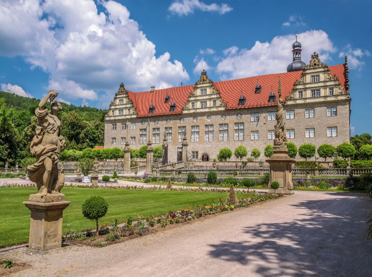 Schloss und Schlossgarten Weikersheim im Taubertal