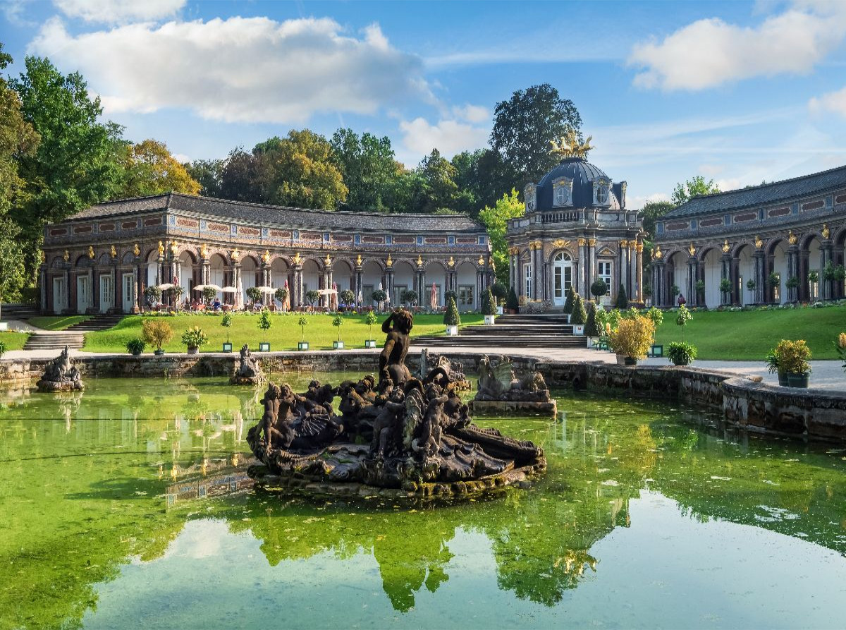 Wasserspiele am Neuen Schloss Eremitage bei Bayreuth