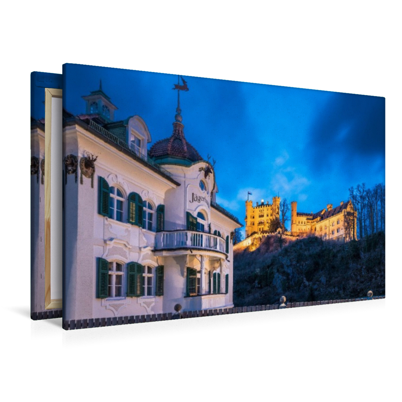 Jägerhaus und Schloss Hohenschwangau am Abend