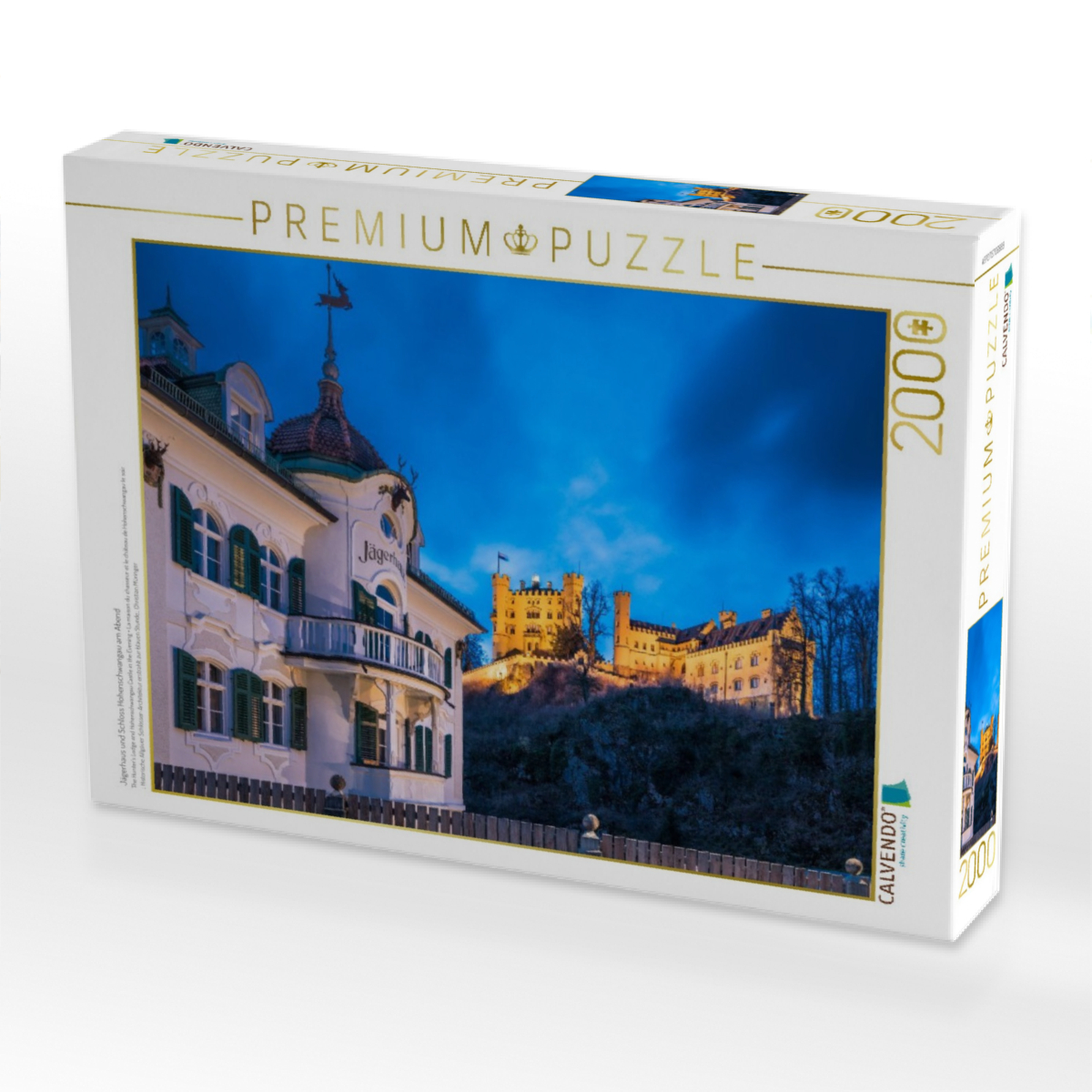 Jägerhaus und Schloss Hohenschwangau am Abend