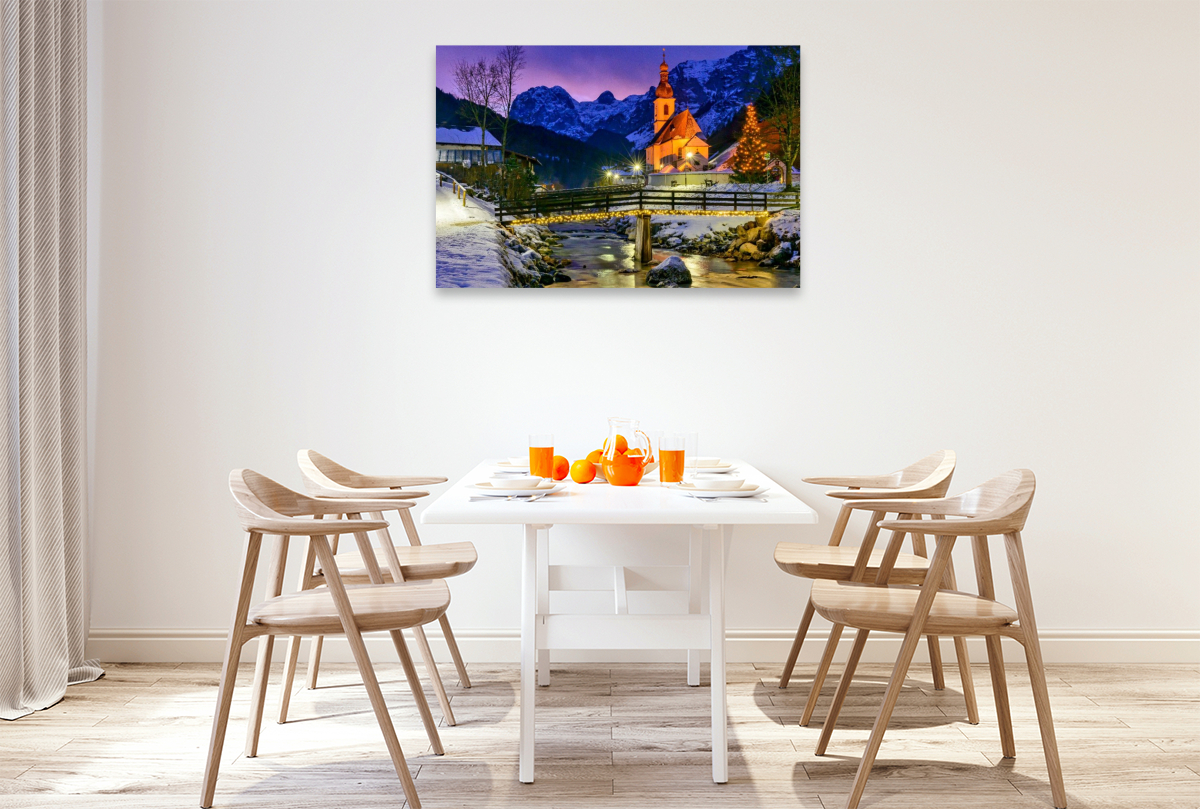 Weihnachtlicher Malerwinkel in Ramsau