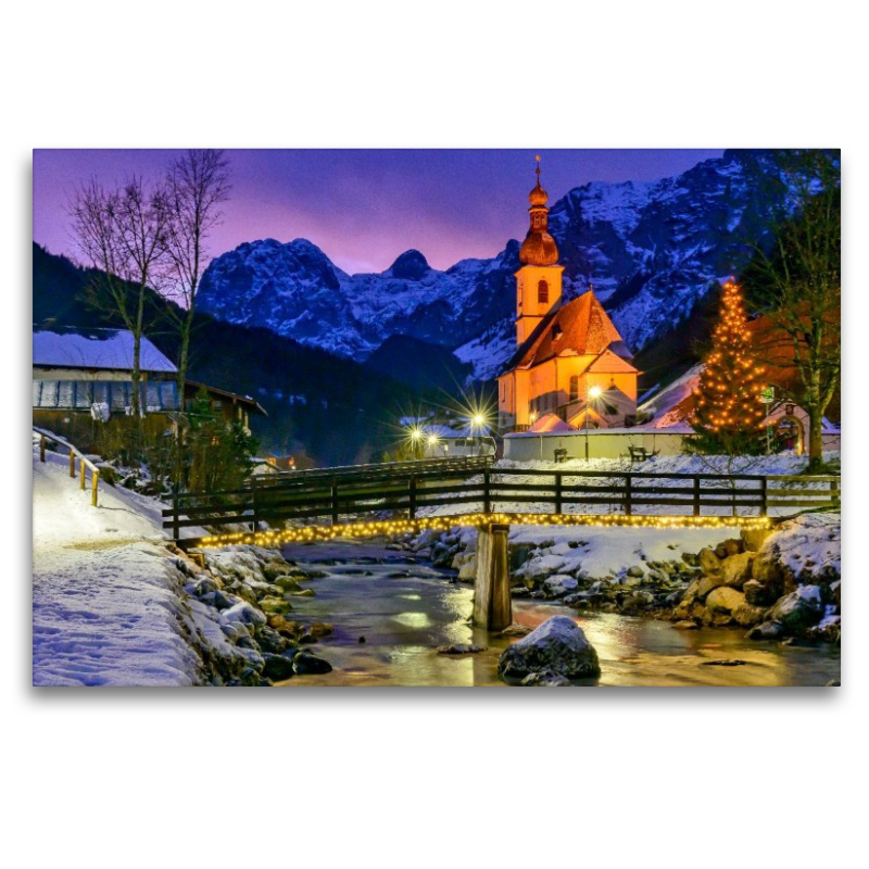 Weihnachtlicher Malerwinkel in Ramsau