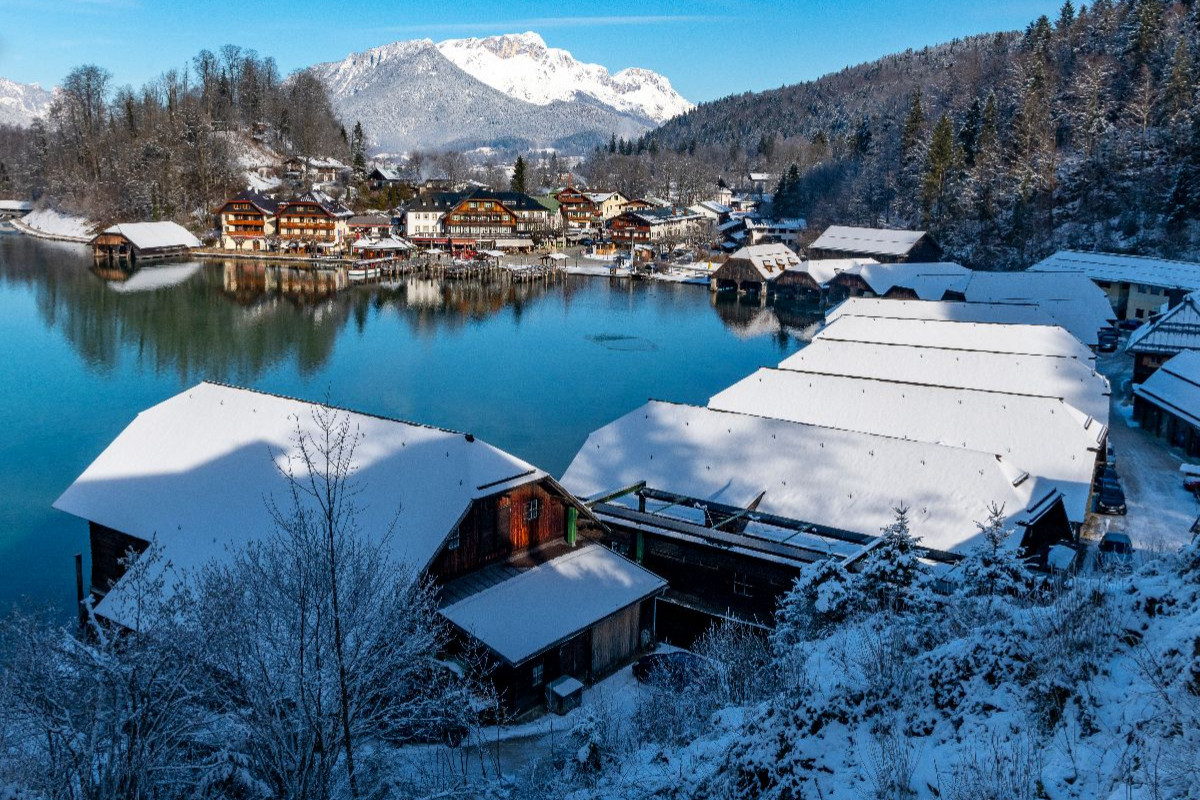 Bootshäuser am Königssee