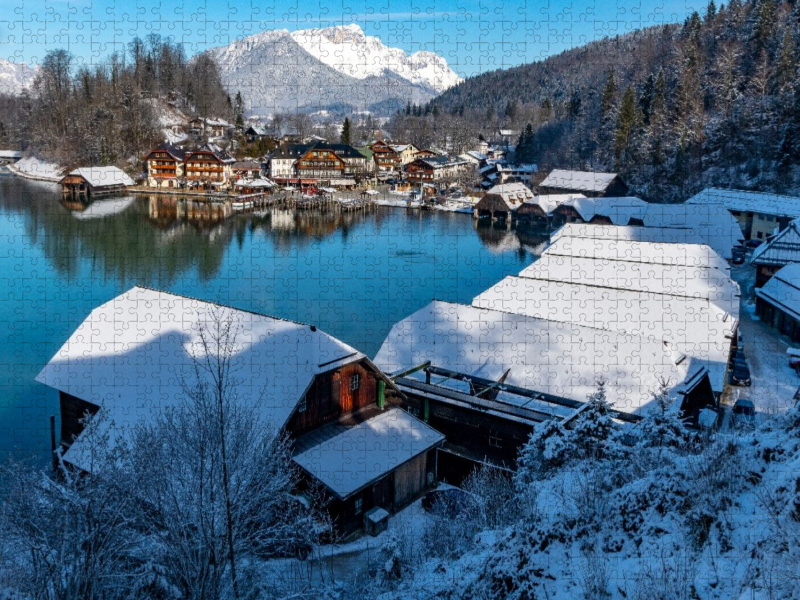 Bootshäuser am Königssee