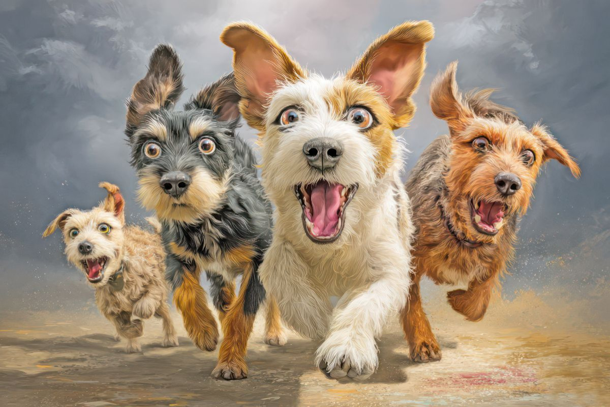 Hunde mit Charme - Illustrationen