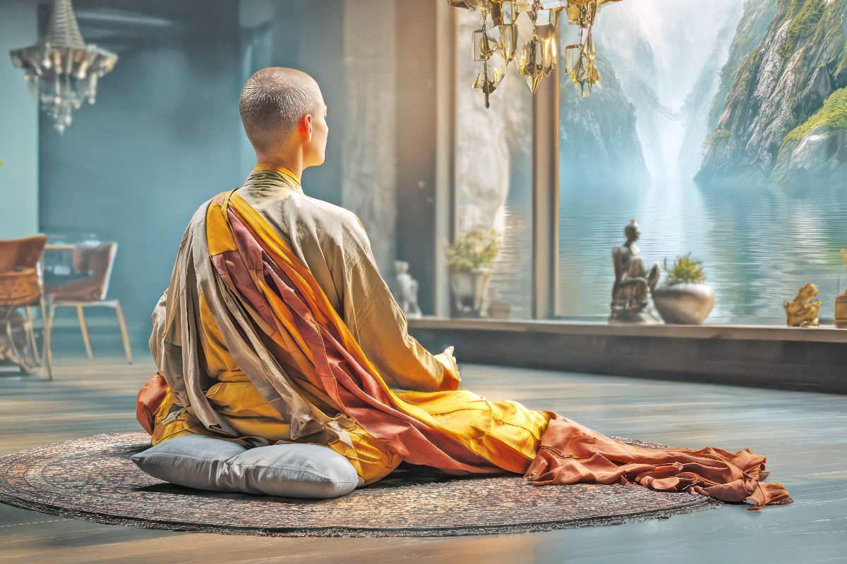 Zen - Illustrative Motive der Stille und Meditation