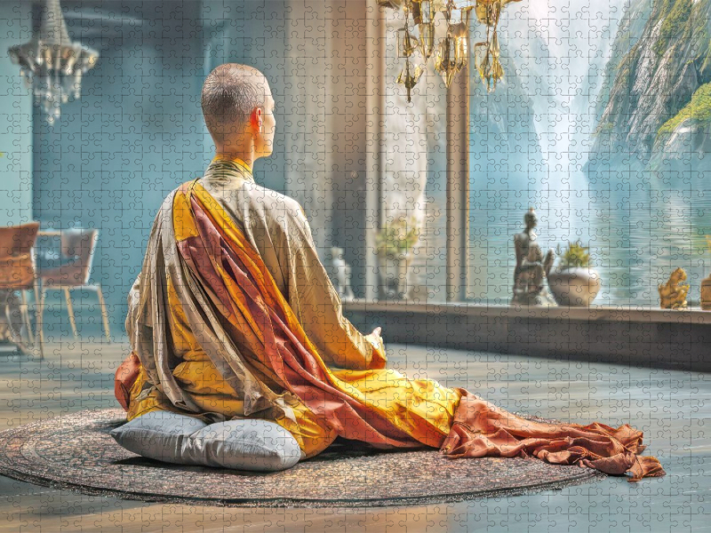Zen - Illustrative Motive der Stille und Meditation