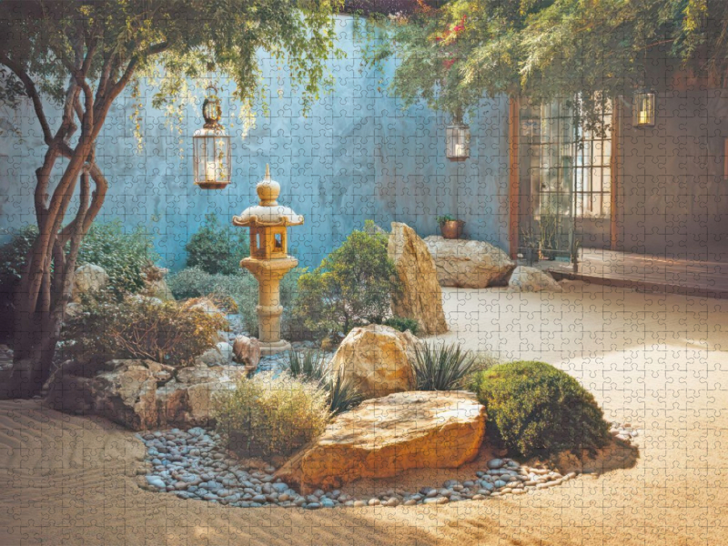 Zen - Illustrative Motive der Stille und Meditation