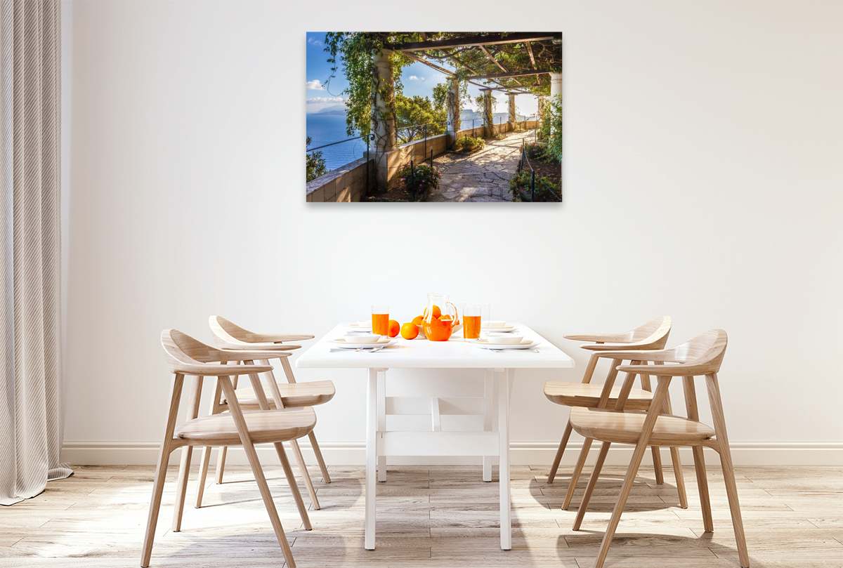 Laubengang im Garten der Villa San Michele, Capri