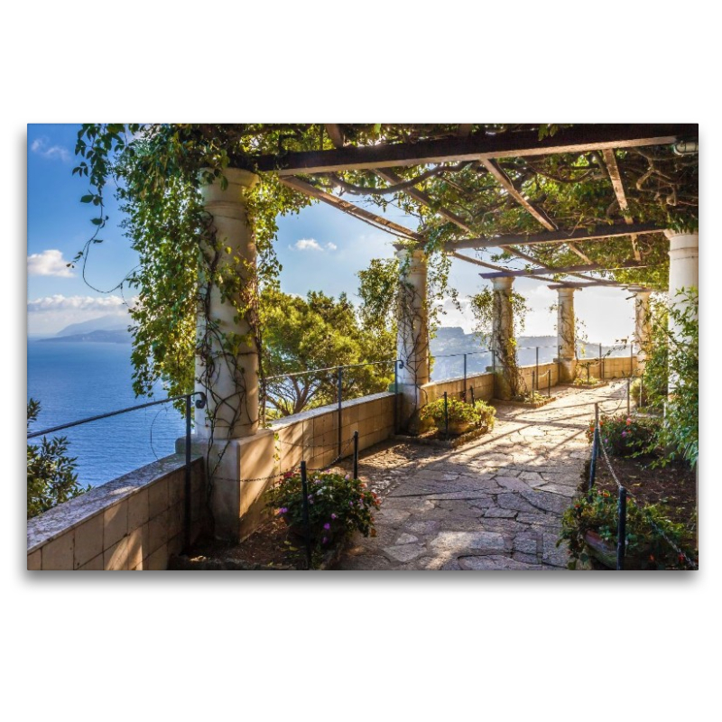 Laubengang im Garten der Villa San Michele, Capri