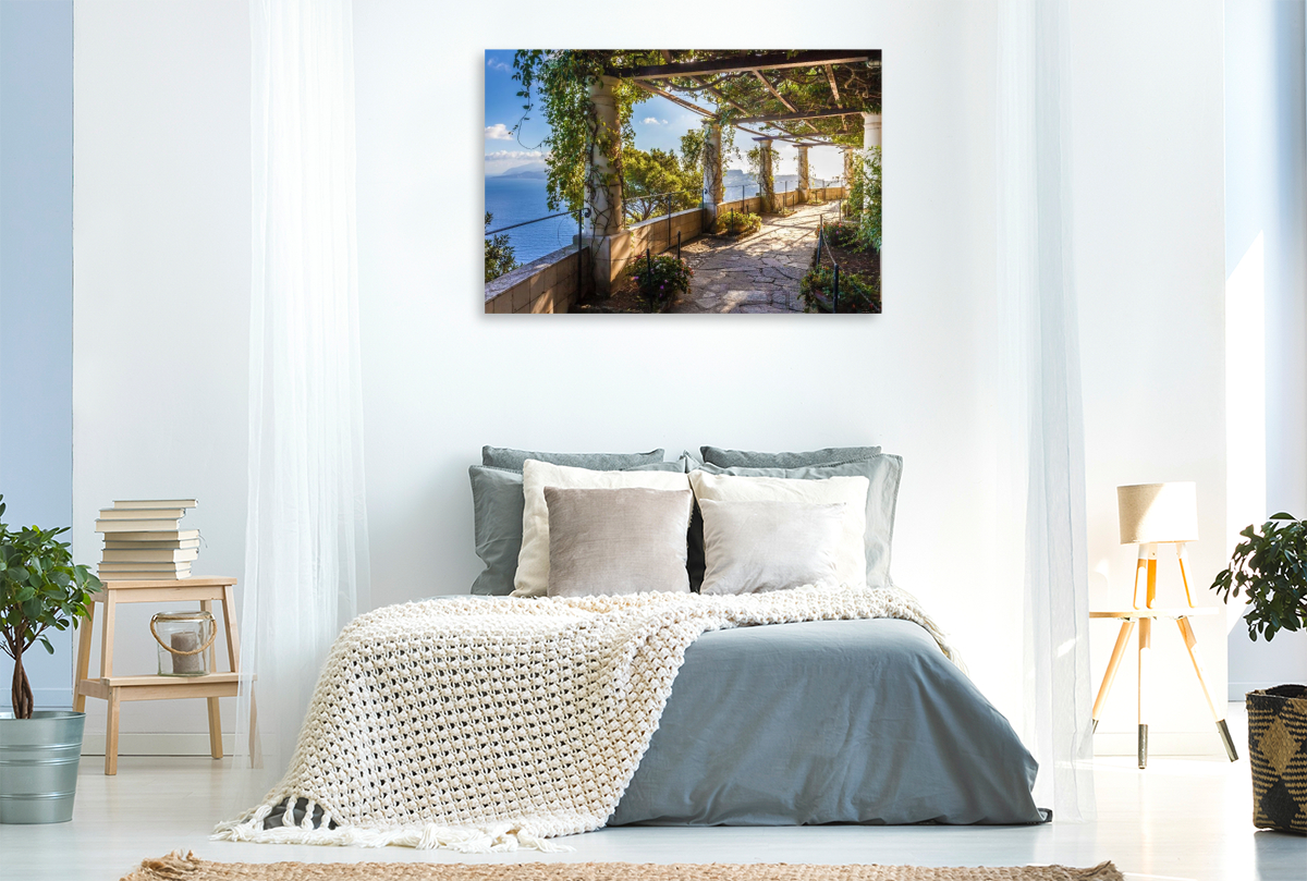 Laubengang im Garten der Villa San Michele, Capri