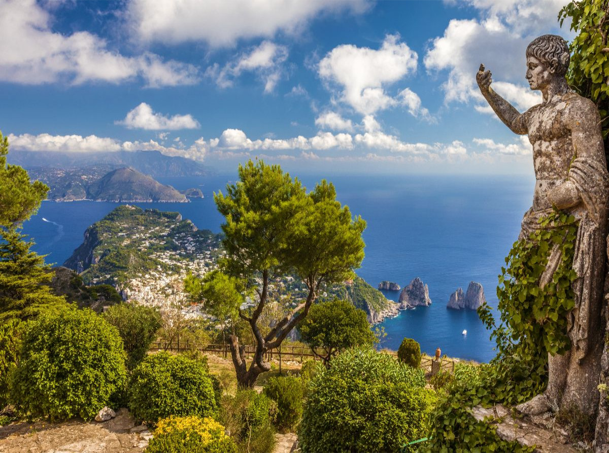 Monte Solaro mit Augustus-Statue auf Capri