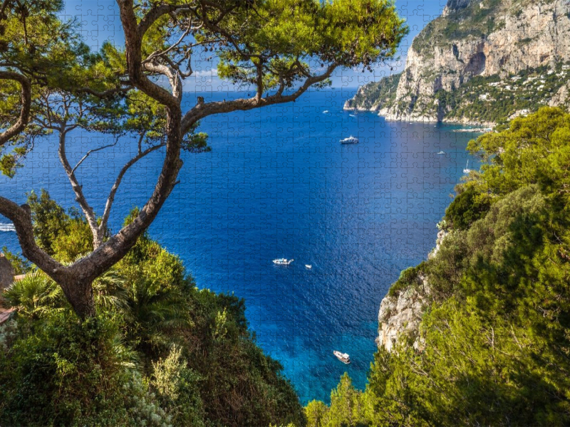 Blick zum Punta de Masullo, Capri